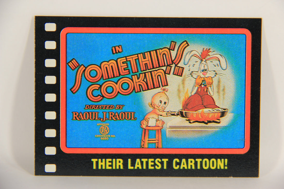 Who Framed Roger Rabbit 1988 Trading Card #3 Their Latest Cartoon ENG Topps L021362