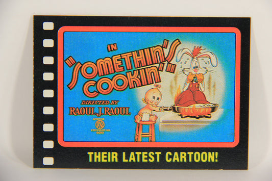 Who Framed Roger Rabbit 1988 Trading Card #3 Their Latest Cartoon ENG Topps L021362