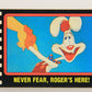Who Framed Roger Rabbit 1988 Trading Card #6 Never Fear Roger's Here ENG Topps L021365