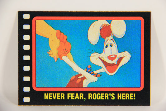 Who Framed Roger Rabbit 1988 Trading Card #6 Never Fear Roger's Here ENG Topps L021365