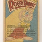 Who Framed Roger Rabbit 1988 Trading Card #6 Never Fear Roger's Here ENG Topps L021365