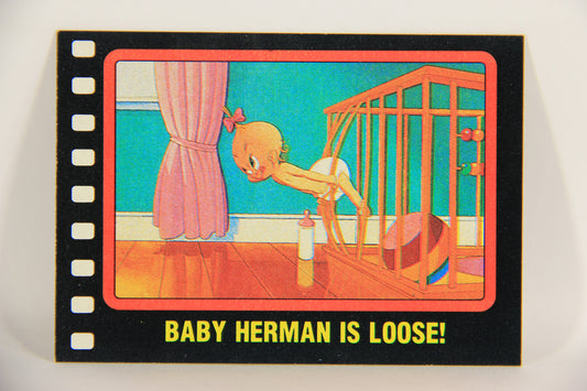 Who Framed Roger Rabbit 1988 Trading Card #7 Baby Herman Is Loose ENG Topps L021366