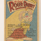 Who Framed Roger Rabbit 1988 Trading Card #9 Baby On The Burners ENG Topps L021368