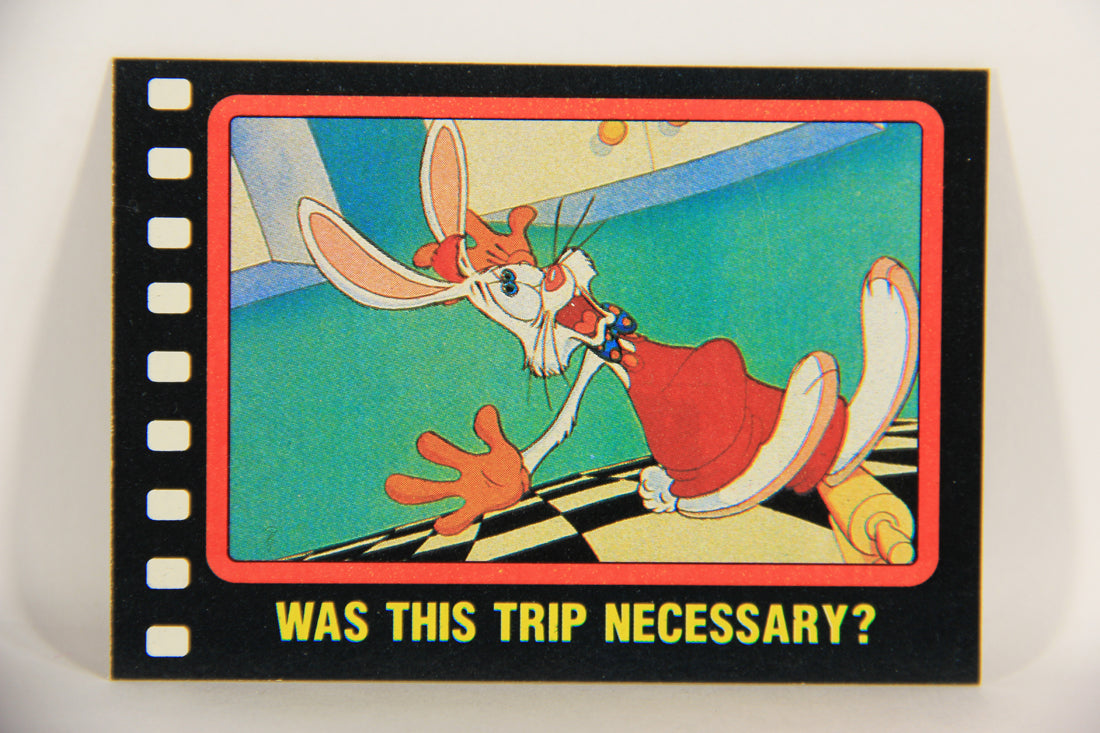 Who Framed Roger Rabbit 1988 Trading Card #11 Was This Trip Necessary ENG Topps L021370