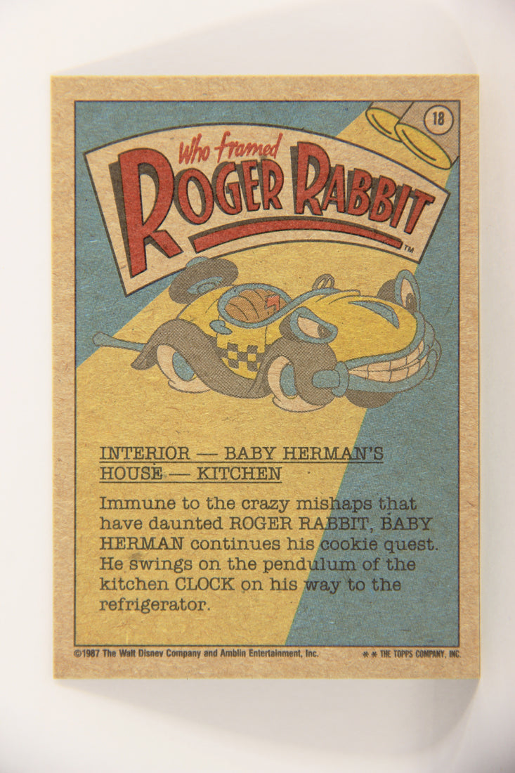 Who Framed Roger Rabbit 1988 Trading Card #18 The Cookie Quest Continues ENG L021377