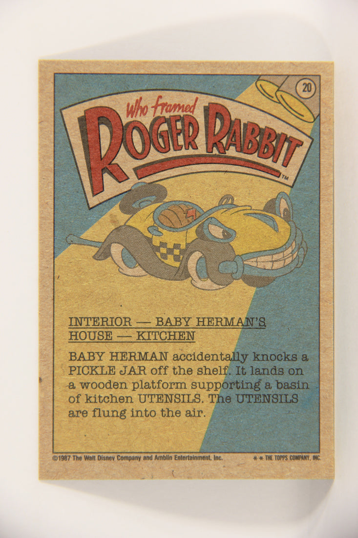 Who Framed Roger Rabbit 1988 Trading Card #20 Utensils Attack ENG Topps L021379