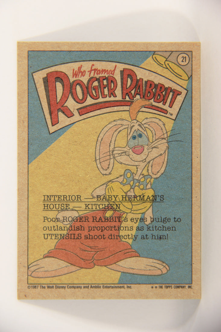 Who Framed Roger Rabbit 1988 Trading Card #21 Yikes ENG Topps L021380