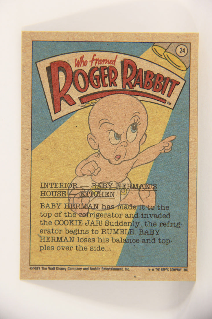 Who Framed Roger Rabbit 1988 Trading Card #24 Whoops ENG Topps L021383