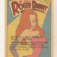 Who Framed Roger Rabbit 1988 Trading Card #26 Roger Gets Clunked ENG Topps L021385