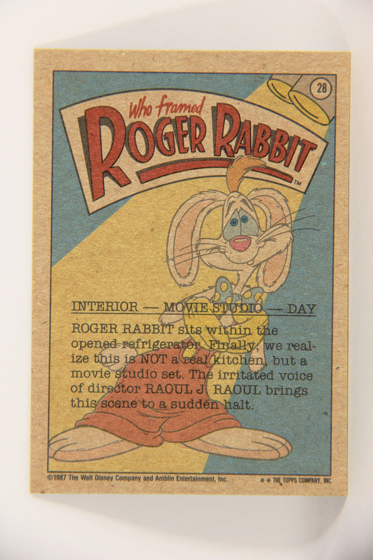 Who Framed Roger Rabbit 1988 Trading Card #28 Cut ENG Topps L021387