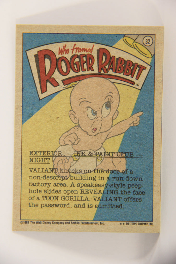 Who Framed Roger Rabbit 1988 Trading Card #32 Walt Sent Me ENG Topps L021391
