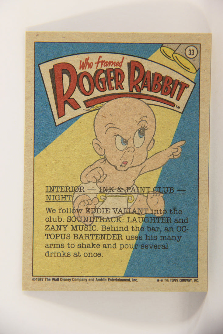 Who Framed Roger Rabbit 1988 Trading Card #33 Inside The Club ENG Topps L021392