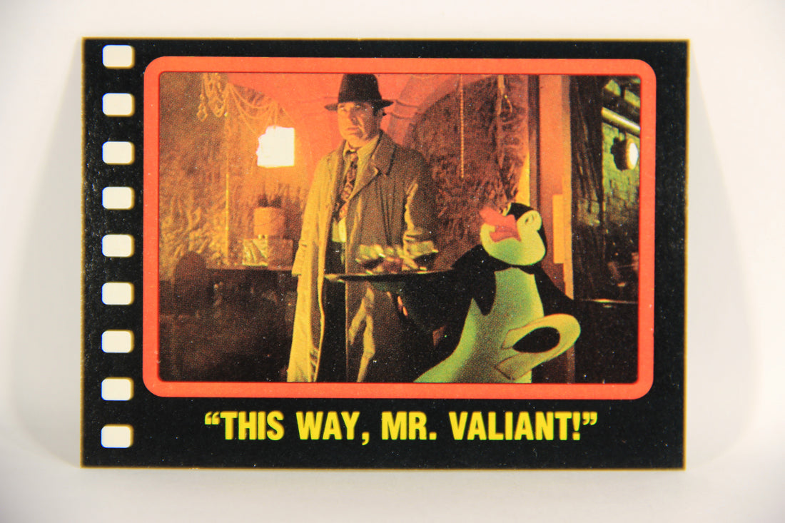 Who Framed Roger Rabbit 1988 Trading Card #34 This Way Mr. Valiant ENG Topps L021393