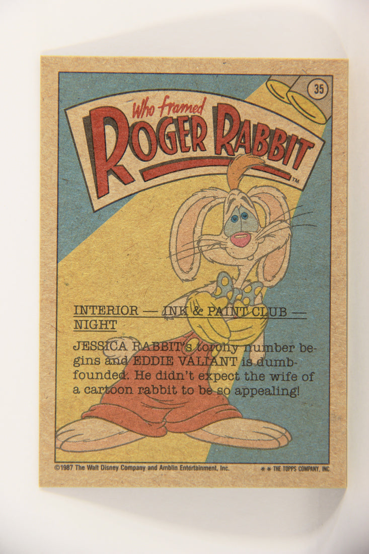 Who Framed Roger Rabbit 1988 Trading Card #35 The Main Attraction ENG Topps L021394