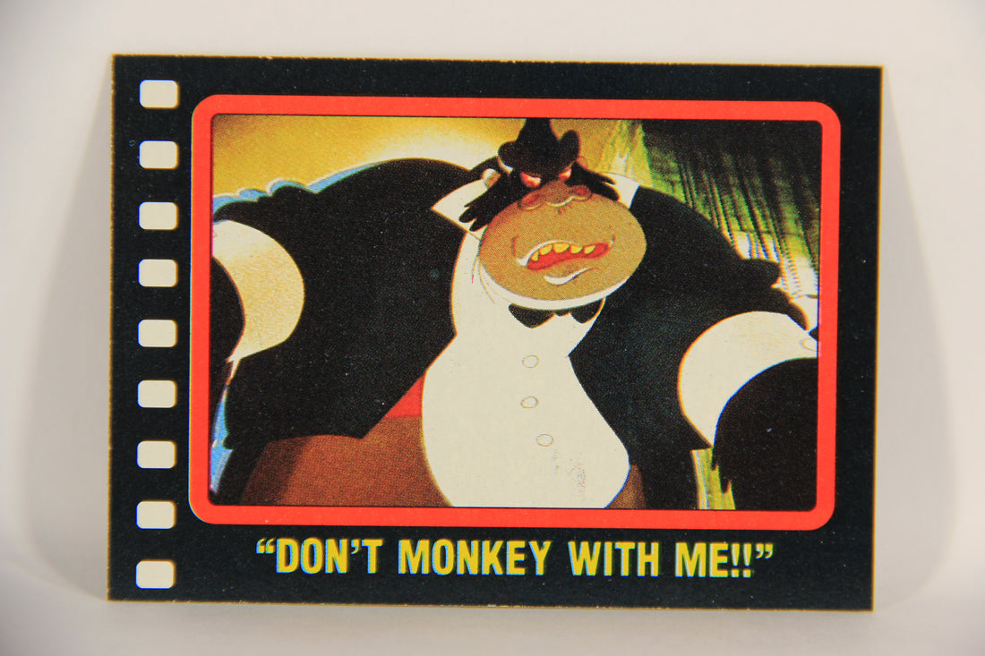 Who Framed Roger Rabbit 1988 Trading Card #39 Don't Monkey With Me ENG Topps L021398