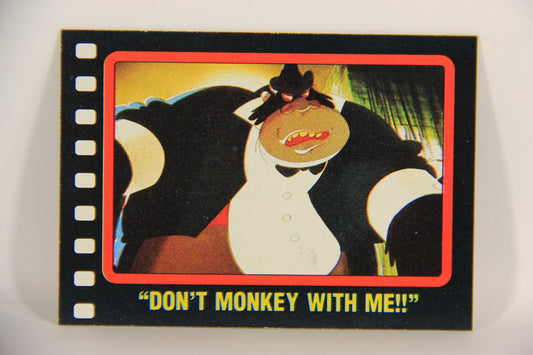 Who Framed Roger Rabbit 1988 Trading Card #39 Don't Monkey With Me ENG Topps L021398