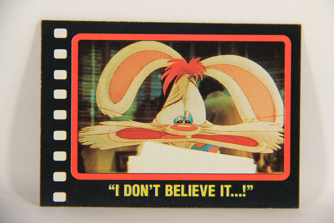 Who Framed Roger Rabbit 1988 Trading Card #41 I Don't Believe It ENG Topps L021400