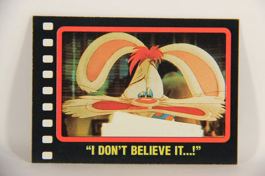 Who Framed Roger Rabbit 1988 Trading Card #41 I Don't Believe It ENG Topps L021400