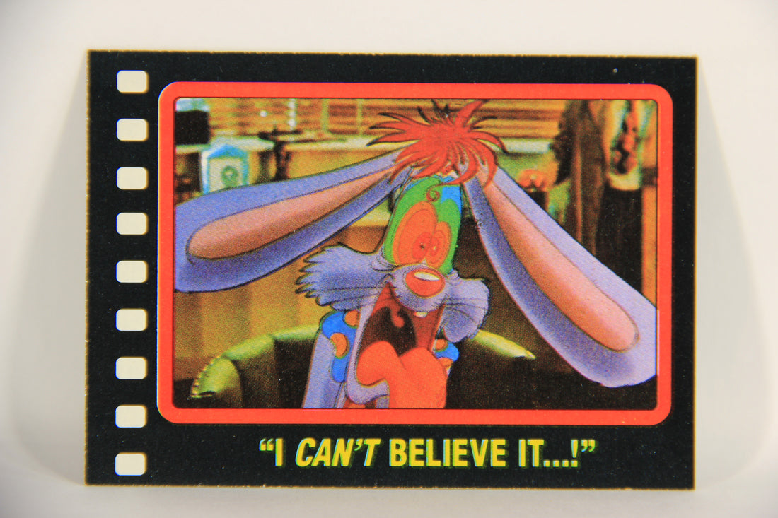 Who Framed Roger Rabbit 1988 Trading Card #43 I Can't Believe It ENG Topps L021402
