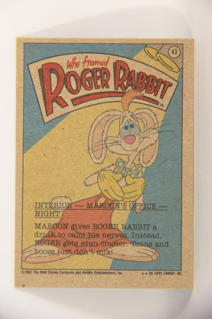 Who Framed Roger Rabbit 1988 Trading Card #43 I Can't Believe It ENG Topps L021402