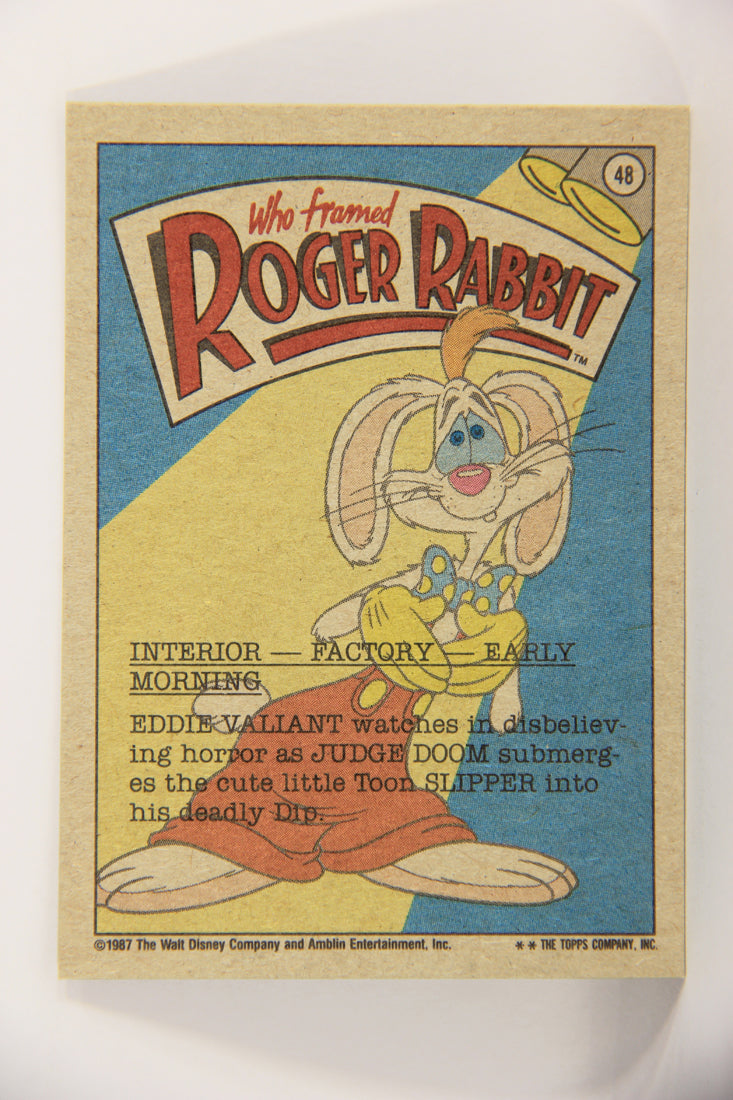 Who Framed Roger Rabbit 1988 Trading Card #48 Death Of A Toon ENG Topps L021407