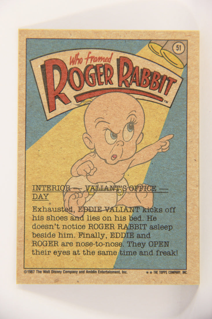 Who Framed Roger Rabbit 1988 Trading Card #51 Strange Bedfellows ENG Topps L021410