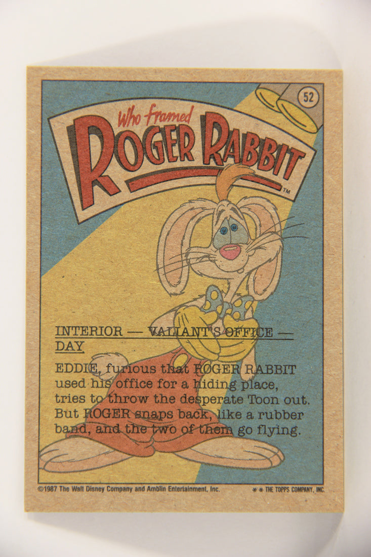 Who Framed Roger Rabbit 1988 Trading Card #52 Get Out Ya Screwy Toon ENG Topps L021411