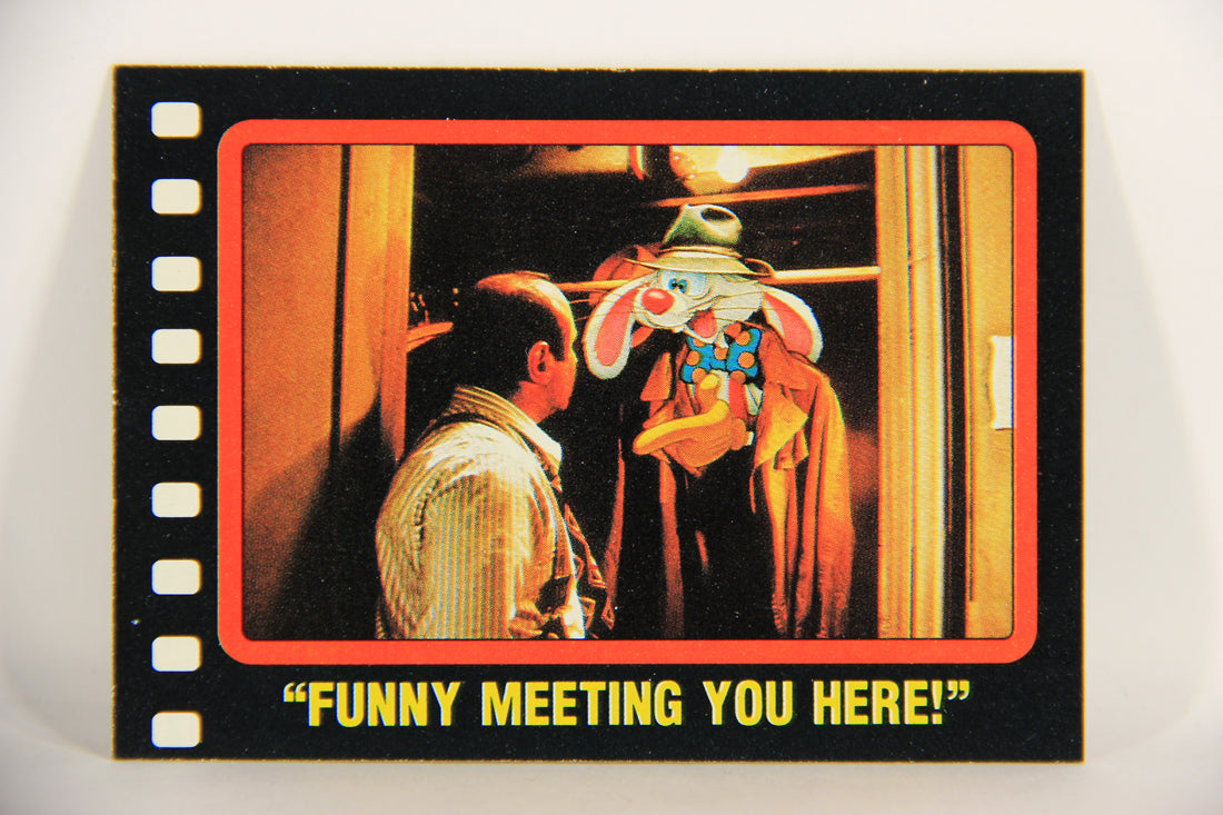 Who Framed Roger Rabbit 1988 Trading Card #54 Funny Meeting You Here ENG Topps L021412