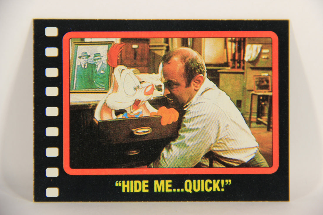 Who Framed Roger Rabbit 1988 Trading Card #57 Hide Me Quick ENG Topps L021415