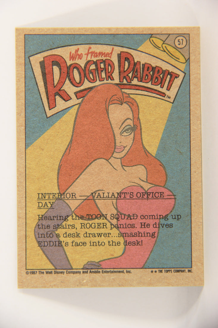 Who Framed Roger Rabbit 1988 Trading Card #57 Hide Me Quick ENG Topps L021415
