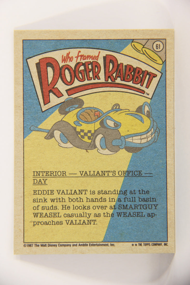 Who Framed Roger Rabbit 1988 Trading Card #61 All Right Where's The Rabbit At L021419