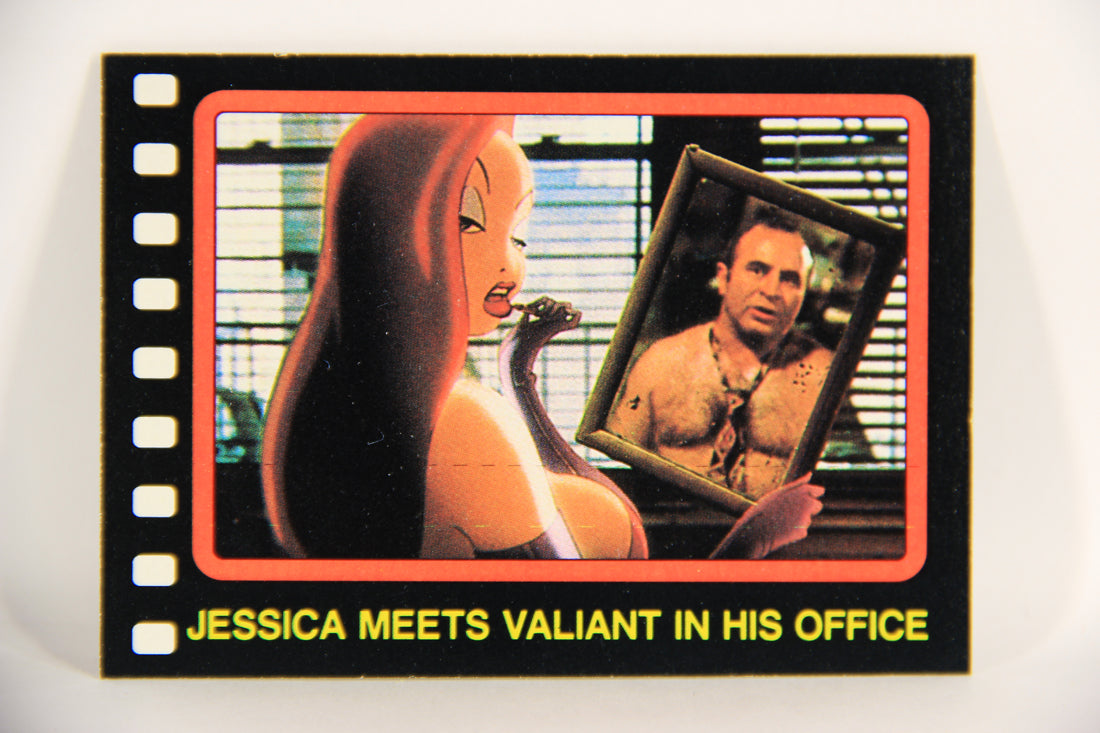 Who Framed Roger Rabbit 1988 Trading Card #64 Jessica Meets Valiant In His Office L021422