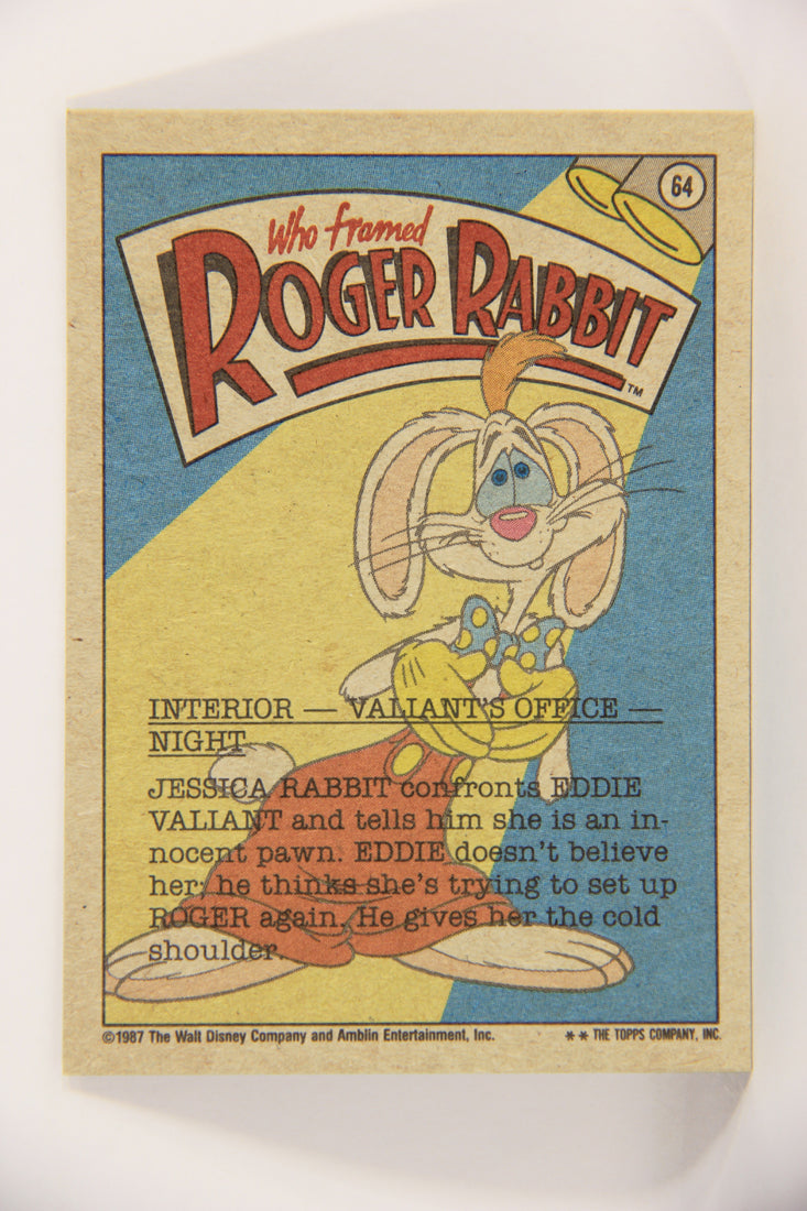 Who Framed Roger Rabbit 1988 Trading Card #64 Jessica Meets Valiant In His Office L021422