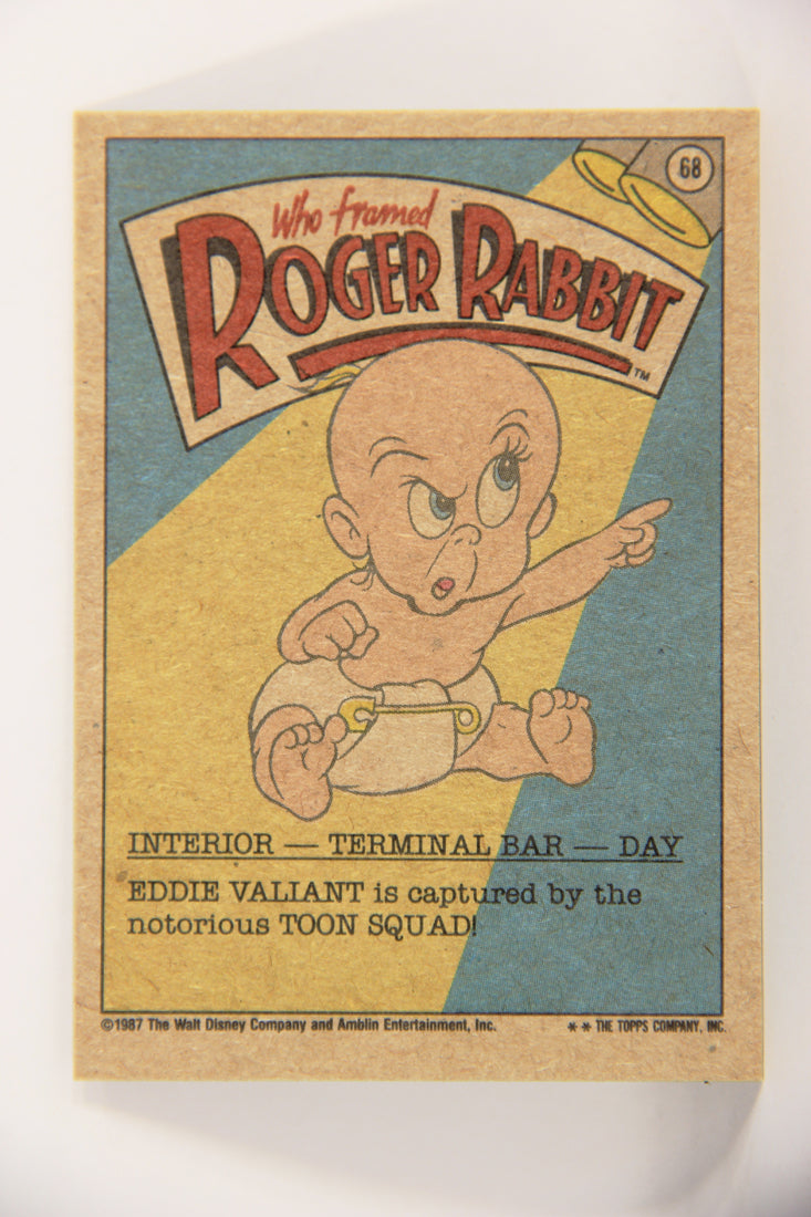 Who Framed Roger Rabbit 1988 Trading Card #68 Nabbed By The Toon Squad ENG L021426