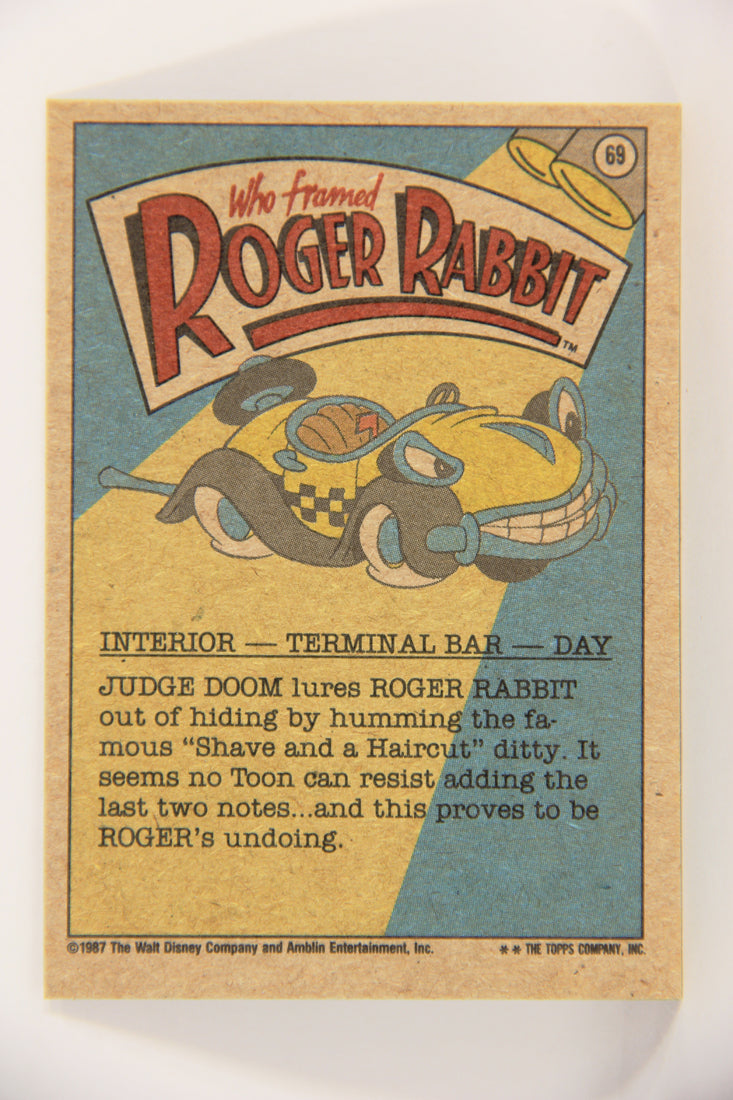 Who Framed Roger Rabbit 1988 Trading Card #69 The Judge Gets His Toon ENG L021427