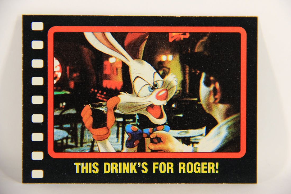 Who Framed Roger Rabbit 1988 Trading Card #71 This Drink's For Roger ENG Topps L021429
