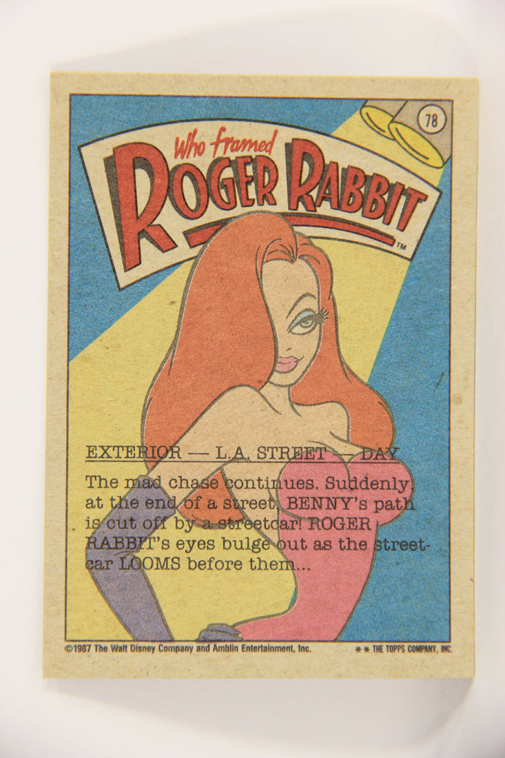 Who Framed Roger Rabbit 1988 Trading Card #78 Look Oooooouuuuuuuttttttt ENG L021435