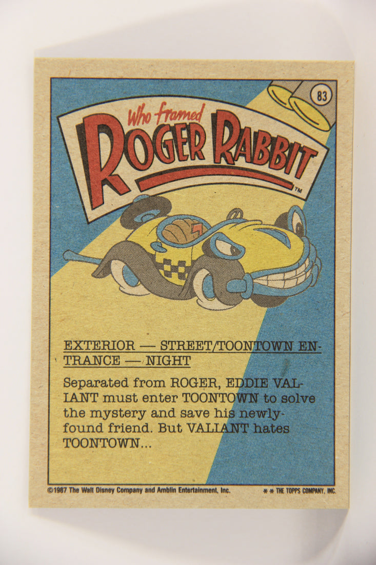 Who Framed Roger Rabbit 1988 Trading Card #83 The Road To Unreality ENG Topps L021440