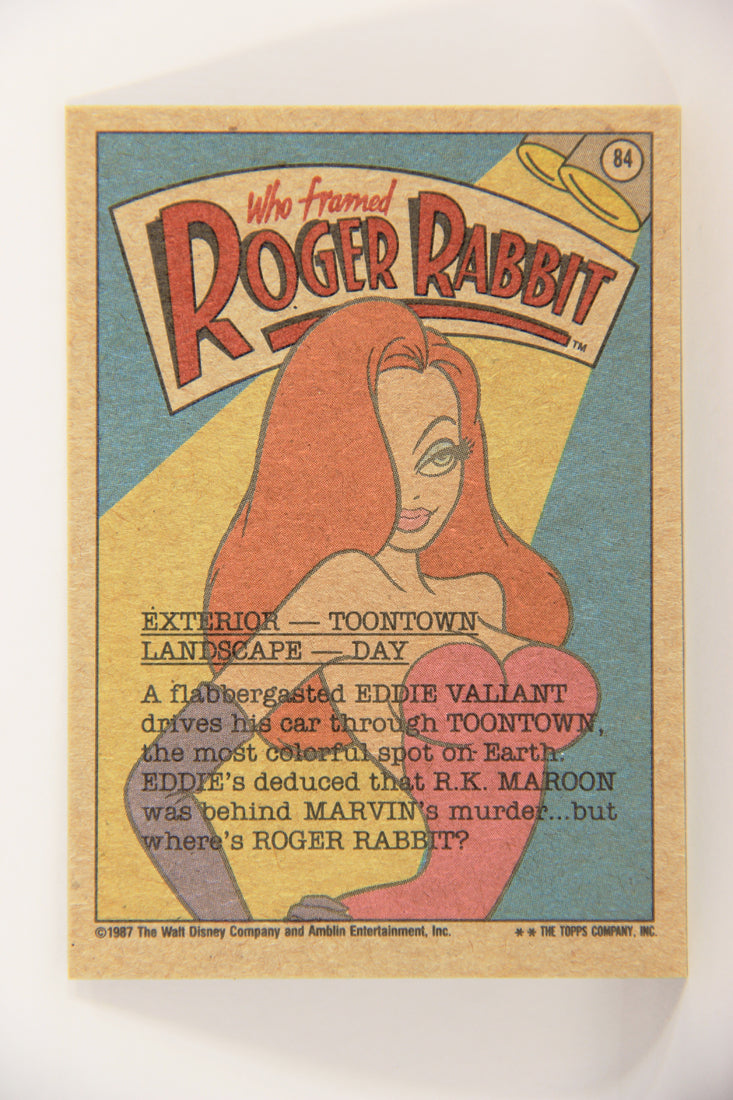 Who Framed Roger Rabbit 1988 Trading Card #84 Another World ENG Topps L021441
