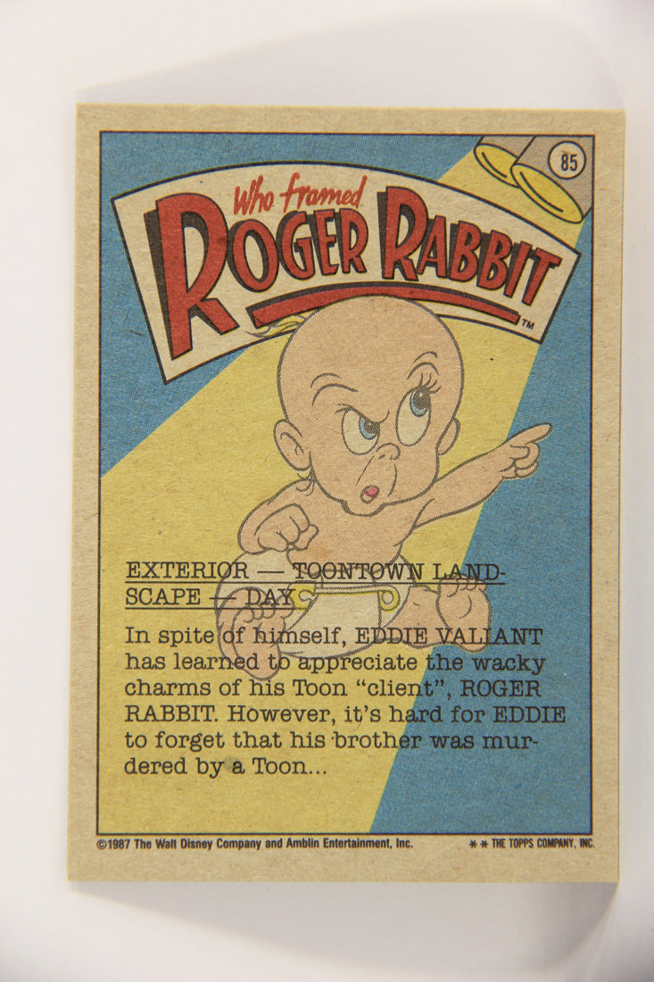 Who Framed Roger Rabbit 1988 Trading Card #85 One Heck Of A Place To Visit ENG L021442