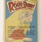 Who Framed Roger Rabbit 1988 Trading Card #88 What Goes Up ENG Topps L021445