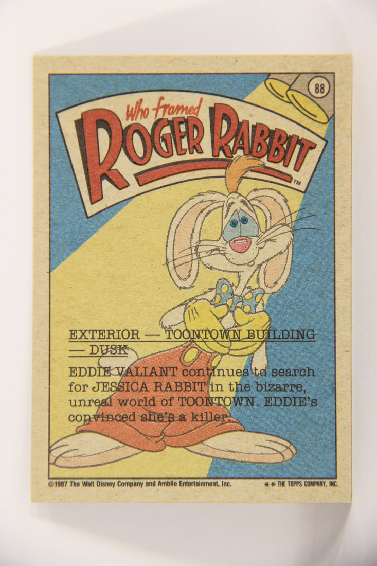 Who Framed Roger Rabbit 1988 Trading Card #88 What Goes Up ENG Topps L021445
