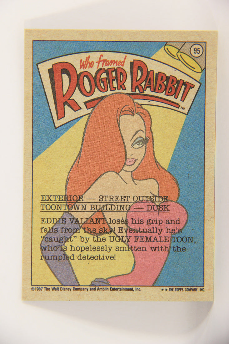 Who Framed Roger Rabbit 1988 Trading Card #95 Perilous Plunge ENG Topps L021452