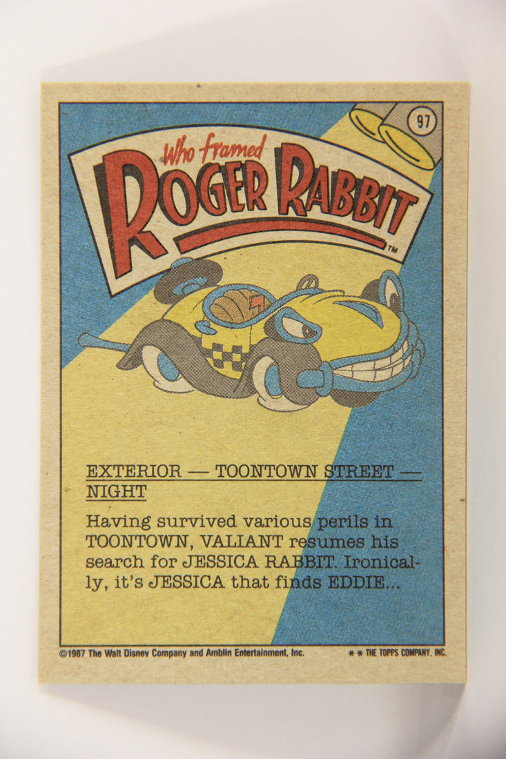 Who Framed Roger Rabbit 1988 Trading Card #97 Someone's Tailin' Me ENG Topps L021454