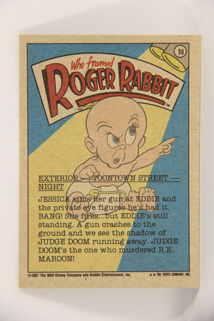 Who Framed Roger Rabbit 1988 Trading Card #98 Jessica Friend Or Foe ENG Topps L021455