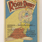 Who Framed Roger Rabbit 1988 Trading Card #99 Aided By A Car-Toon ENG Topps L021456