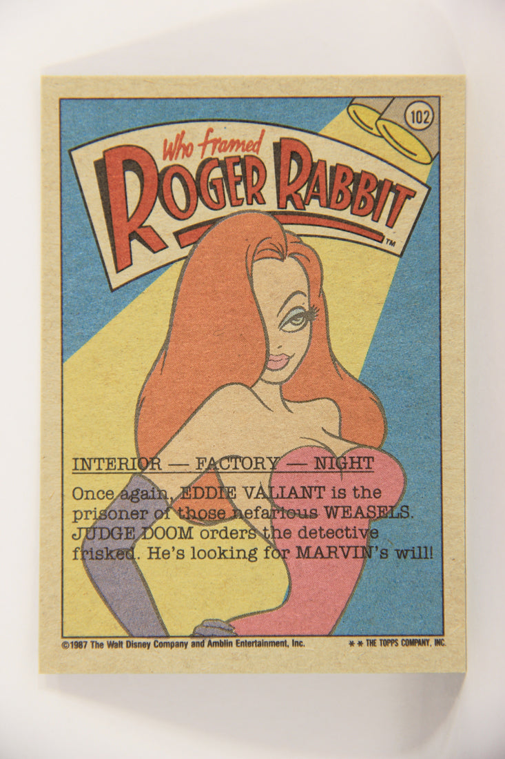 Who Framed Roger Rabbit 1988 Trading Card #102 Snagged By The Toon Patrol ENG L021459