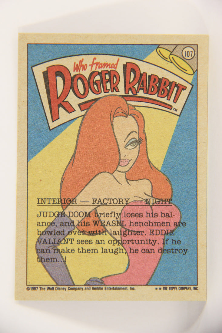 Who Framed Roger Rabbit 1988 Trading Card #107 Don't Try Anything Fancy ENG L021460