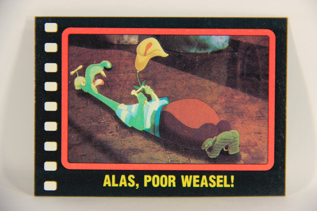 Who Framed Roger Rabbit 1988 Trading Card #110 Alas Poor Weasel ENG Topps L021463