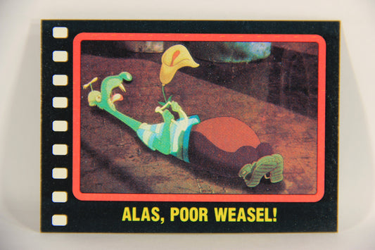 Who Framed Roger Rabbit 1988 Trading Card #110 Alas Poor Weasel ENG Topps L021463